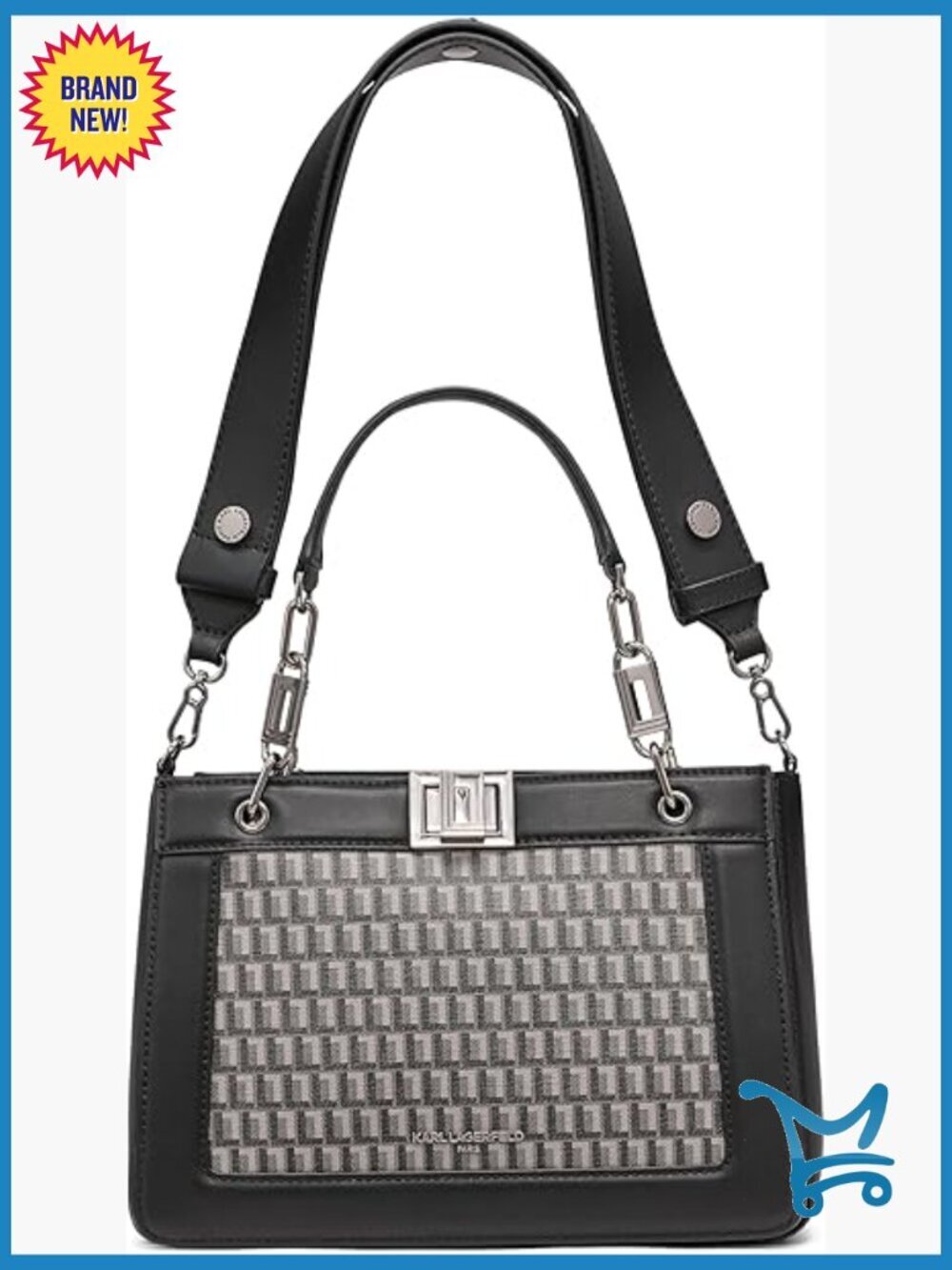 Leather Satchel Bag with Adjustable Strap, Top Handle, Medium Size